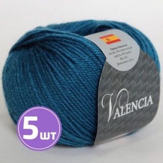 Пряжа SEAM VALENCIA (86), лазур, 5 шт. по 50 г Пряжа SEAM VALENCIA (86), лазур, 5 шт. по 50 г