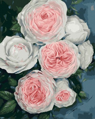 Картина по номерам «Бело-розовая нежность»