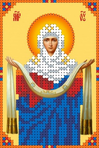 Рисунок на ткани «Покров Пресвятой Богородицы»