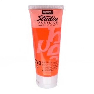 Краска акриловая Pebeo Studio Acrylics FLUO (Оранжевый флуоресцентный), 100 мл