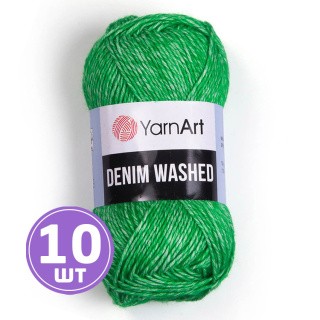Пряжа YarnArt Denim Washed2 (Деним вошд 2) (909), меланж ярко-зеленый, 10 шт. по 50 г Пряжа YarnArt Denim Washed2 (Деним вошд 2) (909), меланж ярко-зеленый, 10 шт. по 50 г