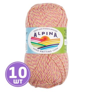 Пряжа Alpina LOLLIPOP (05), малиновый-салатовый-желтый-коралловый, 10 шт. по 50 г Пряжа Alpina LOLLIPOP (05), малиновый-салатовый-желтый-коралловый, 10 шт. по 50 г
