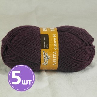 Пряжа Семеновская A-elita N quatro (7863), ежевика 5 шт. по 100 г Пряжа Семеновская A-elita N quatro (7863), ежевика 5 шт. по 100 г