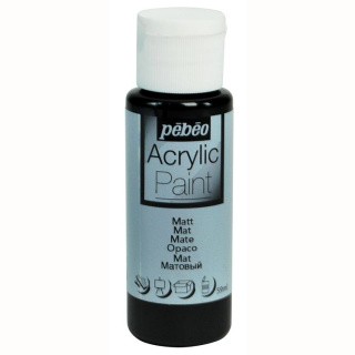 Краска акриловая Pebeo Acrylic Paint декоративная матовая (Черный), 59 мл