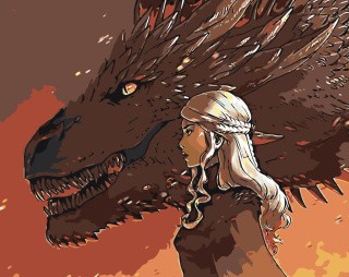 Картина по номерам «Игра престолов: Мать драконов»