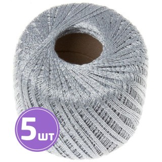 Пряжа YarnArt Violet Lurex (15326), светло-серый-серебристый, 5 шт. по 50 г Пряжа YarnArt Violet Lurex (15326), светло-серый-серебристый, 5 шт. по 50 г