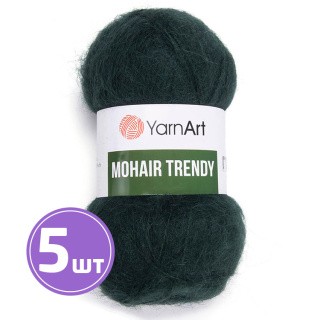 Пряжа YarnArt Mohair trendy (Мохер тренди) (108), темно-зеленый, 5 шт. по 100 г Пряжа YarnArt Mohair trendy (Мохер тренди) (108), темно-зеленый, 5 шт. по 100 г