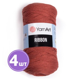 Пряжа YarnArt Ribbon (Риббон) (785), терракотовый, 4 шт. по 250 г