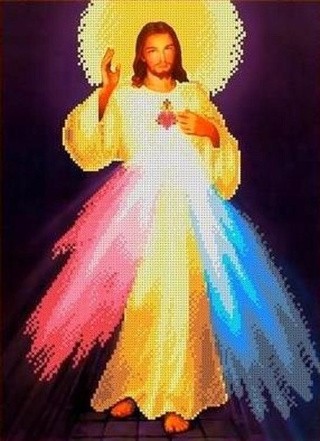 Рисунок на ткани «Святейшее сердце Иисуса»