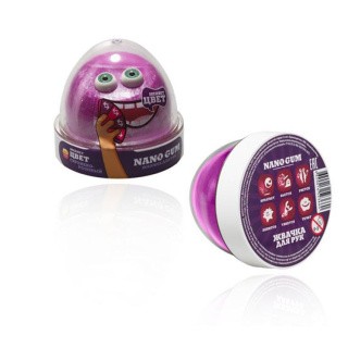 Жвачка для рук Nano Gum сиренево-розовая, 50 г Жвачка для рук Nano Gum сиренево-розовая, 50 г