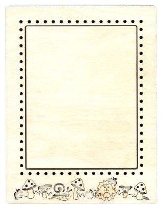 Рамка «Ежик», средняя, 14x18 см