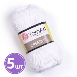 Пряжа YarnArt Creative (220), ультрабелый, 5 шт. по 50 г Пряжа YarnArt Creative (220), ультрабелый, 5 шт. по 50 г