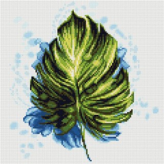 Алмазная вышивка «Экзотический лист» Алмазная вышивка «Экзотический лист»