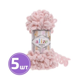 Пряжа ALIZE Puffy (161), светлый, 5 шт. по 100 г Пряжа ALIZE Puffy (161), светлый, 5 шт. по 100 г