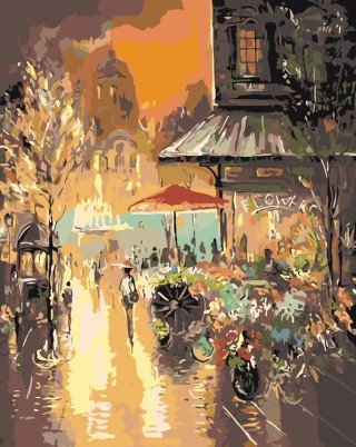 Картина по номерам «Яркий свет фонарей» Картина по номерам «Яркий свет фонарей»