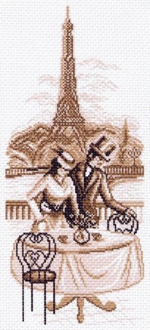 Рисунок на ткани «Набережная Сены»