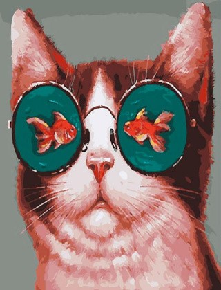 Картина по номерам «Мечта кота» Картина по номерам «Мечта кота»