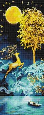 Алмазная вышивка «Панно. Золотой олень» Алмазная вышивка «Панно. Золотой олень»