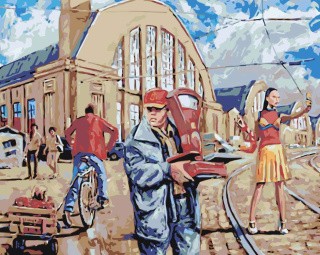 Картина по номерам «Городской вокзал»