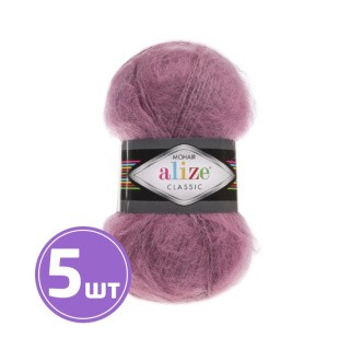 Пряжа ALIZE Mohair classik new (169), роза, 5 шт. по 100 г Пряжа ALIZE Mohair classik new (169), роза, 5 шт. по 100 г