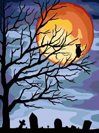 Картина по номерам «Охотничья луна»