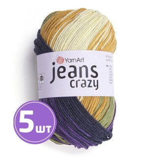 Пряжа YarnArt Jeans Crazy (Джинс Крейзи) (8220), мультиколор, 5 шт. по 50 г Пряжа YarnArt Jeans Crazy (Джинс Крейзи) (8220), мультиколор, 5 шт. по 50 г