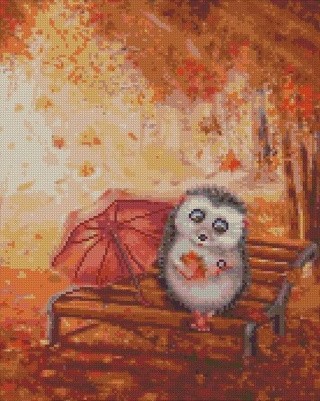 Алмазная вышивка «Милый ежик» Алмазная вышивка «Милый ежик»