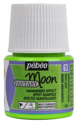 Краска Fantasy Moon с фактурным эффектом PEBEO, цвет: флуоресцентный зеленый, 45 мл