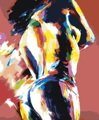 Картина по номерам «Красочное ню» Картина по номерам «Красочное ню»