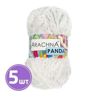 Пряжа Arachna PANDA (76), светло-серый, 5 шт. по 100 г