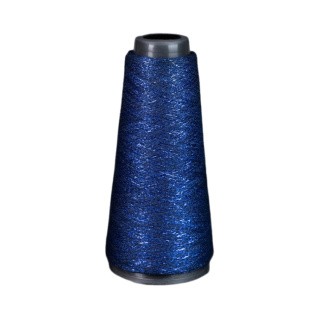 Пряжа бобинная OnlyWe Alluring shine (Аллюринг шайн) (В28), темно-синий с темно-синим люрексом, 1 шт., 50 г