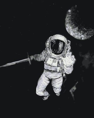 Картина по номерам «В открытом космосе»