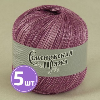 Пряжа Семеновская пряжа Test 86 (17819), лиловый-розовый, 5 шт. по 100 г Пряжа Семеновская пряжа Test 86 (17819), лиловый-розовый, 5 шт. по 100 г