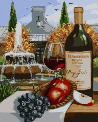 Картина по номерам «Отдых у фонтана» Картина по номерам «Отдых у фонтана»