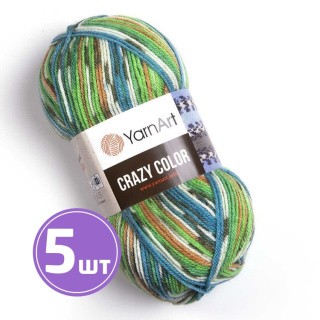 Пряжа YarnArt Crazy Color (177), мультиколор, 5 шт. по 100 г