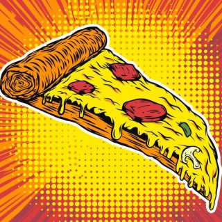 Картина по номерам «Кусочек пиццы»