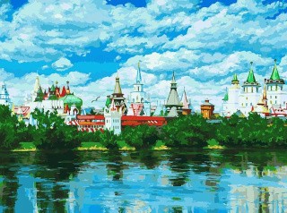 Картина по номерам «Русское подворье» Картина по номерам «Русское подворье»