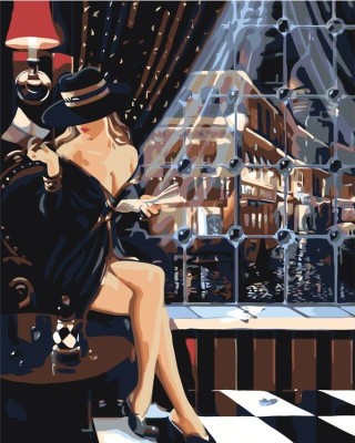 Картина по номерам «Таинственная особа» Картина по номерам «Таинственная особа»