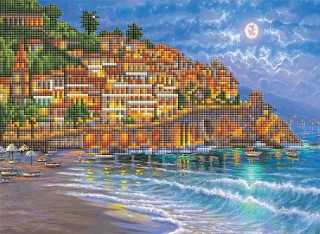 Алмазная вышивка «Город на берегу» Алмазная вышивка «Город на берегу»