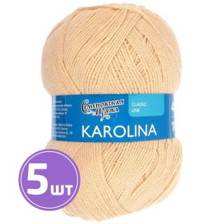 Пряжа Семеновская Karolina (1445), вереск, 5 шт. по 100 г Пряжа Семеновская Karolina (1445), вереск, 5 шт. по 100 г