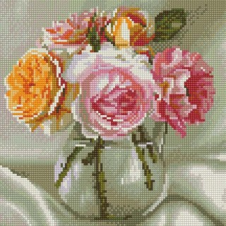 Алмазная вышивка «Бузин. Букет из роз» Алмазная вышивка «Бузин. Букет из роз»