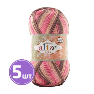 Пряжа ALIZE Bella Batik 100 (Белла батик 100) (7829), мультиколор, 5 шт. по 100 г