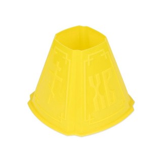 Форма для пасхи 10х9х5 см, пластик, желтая, 1 шт., S-CHIEF