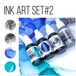 Набор алкогольных чернил, Set#2, Craft Alcohol INK Набор алкогольных чернил, Set#2, Craft Alcohol INK