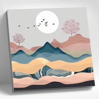 Картина по номерам «Горный пейзаж» Картина по номерам «Горный пейзаж»