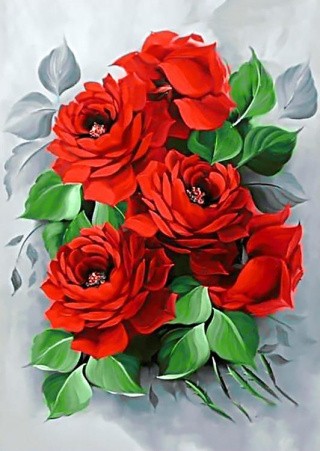 Алмазная вышивка «Изысканные розы»