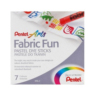Пастель для ткани «Fabric Fun», 7 цв., PENTEL