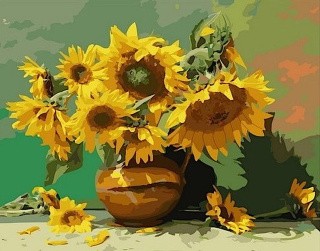 Картина по номерам «Букет подсолнухов» Картина по номерам «Букет подсолнухов»