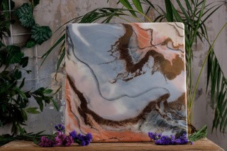 Набор для создания картины эпоксидной смолой Мраморное соло (квадрат), ArtResin Club