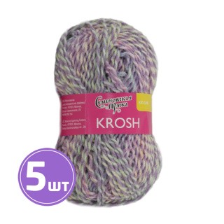 Пряжа Семеновская Krosh (Крош), (749), светло-сиреневый-мультиколор, 5 шт. по 50 г Пряжа Семеновская Krosh (Крош), (749), светло-сиреневый-мультиколор, 5 шт. по 50 г